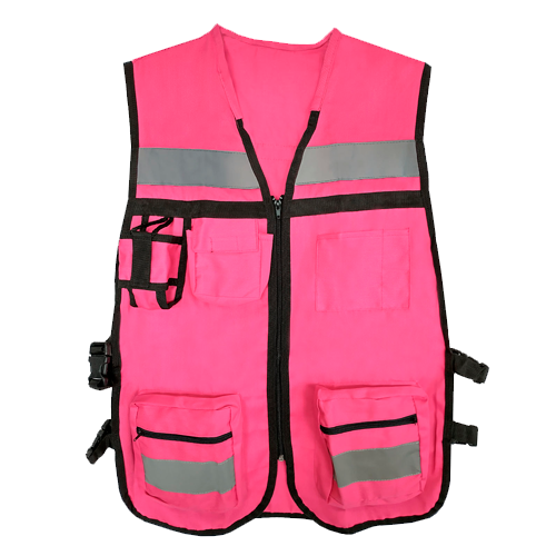 Chaleco tipo brigadista - Rosa