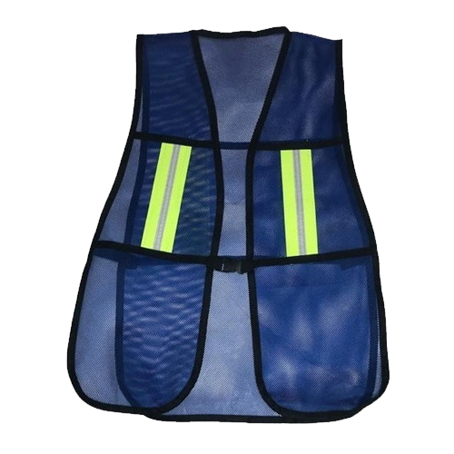 Chaleco malla con reflejante - Azul