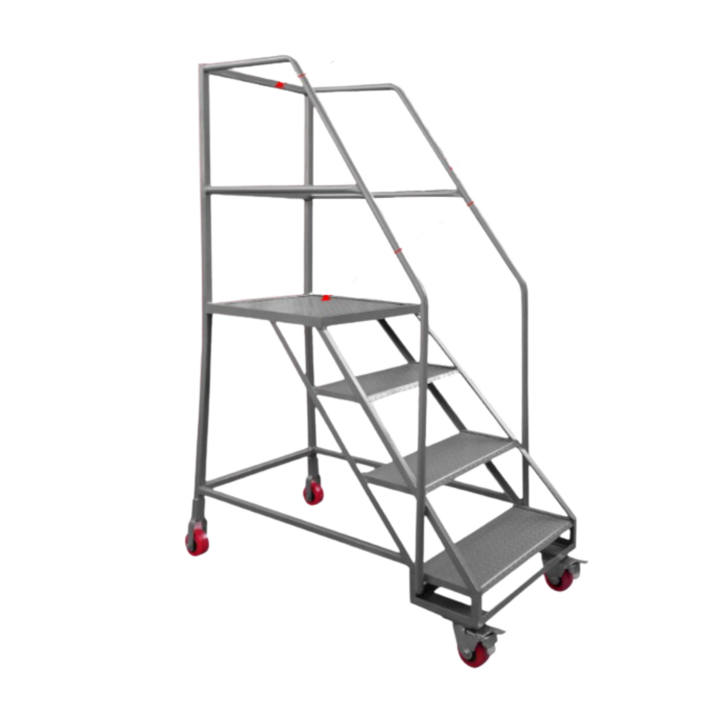 Escalera de acero estructural con freno de pedal (4 peldaños) ¡increíble precio!