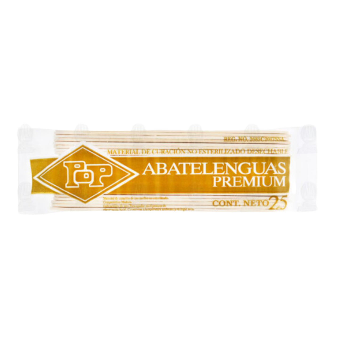 Abatelenguas Premium Pop de Madera, 25 pzas.