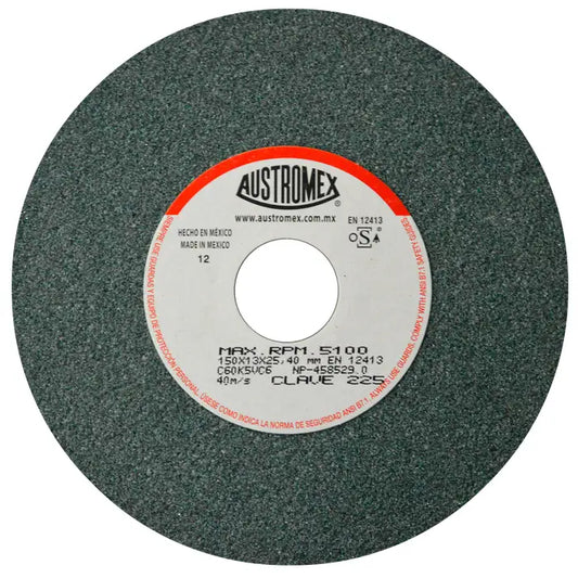 Rueda Abrasiva para esmerilar y afilar herramientas de corte de carburo de tungsteno y cementados 6"