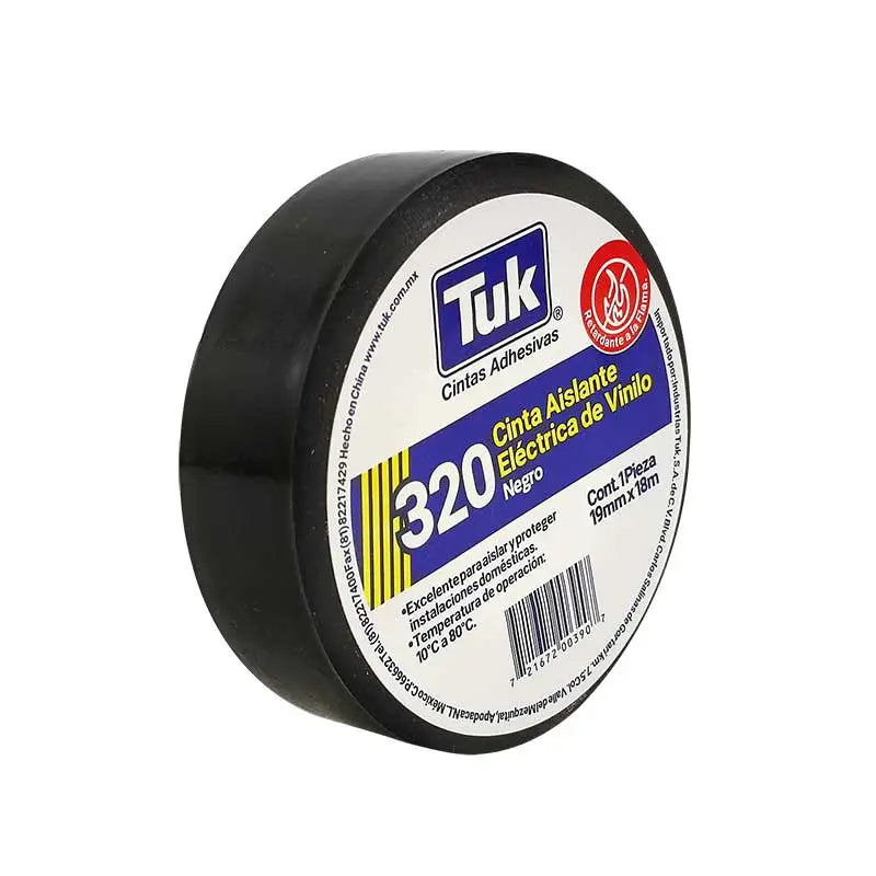 Cinta aislante 320 19 mm x 18 m - Negro