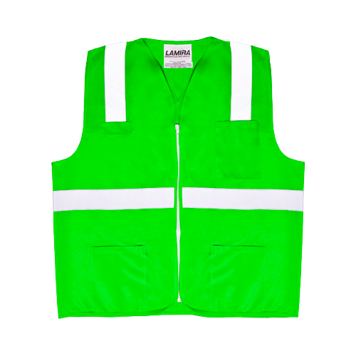 Chaleco alta visibilidad con reflejante - Verde