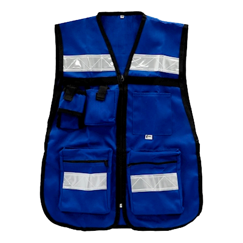Chaleco tipo brigadista - Azul rey