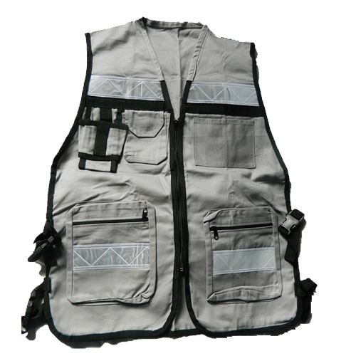 Chaleco tipo brigadista - Gris