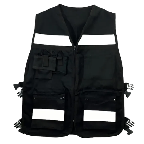 Chaleco tipo brigadista - Negro