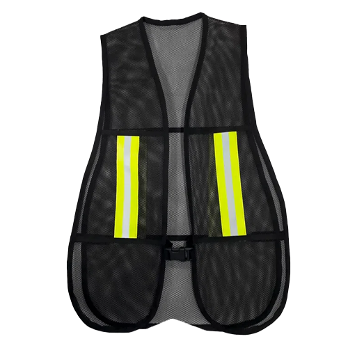 Chaleco malla con reflejante - Negro