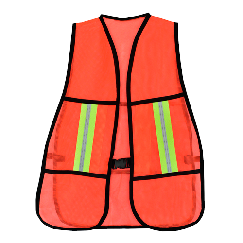 Chaleco malla con reflejante - Rojo