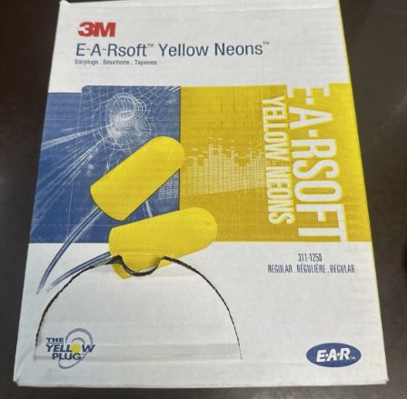 Tapones Auditivos, con Cuerda, 311-1250, 3M™ - Caja