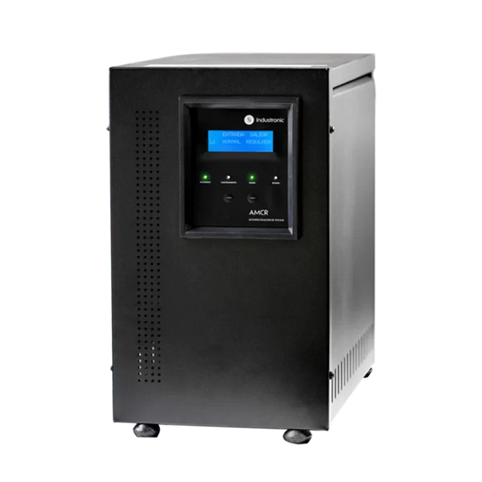 REGULADOR DE VOLTAJE BIFASICO DE 4 KVA, AMCR-5204, Industronic 100% Seguro