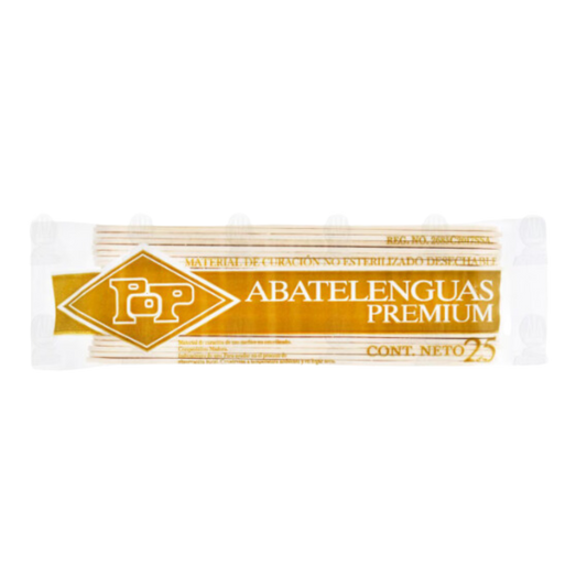 Abatelenguas Premium Pop de Madera, 25 pzas.
