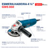 Mini Esmeril Angular, GWS 850, BOSCH PROFESIONAL