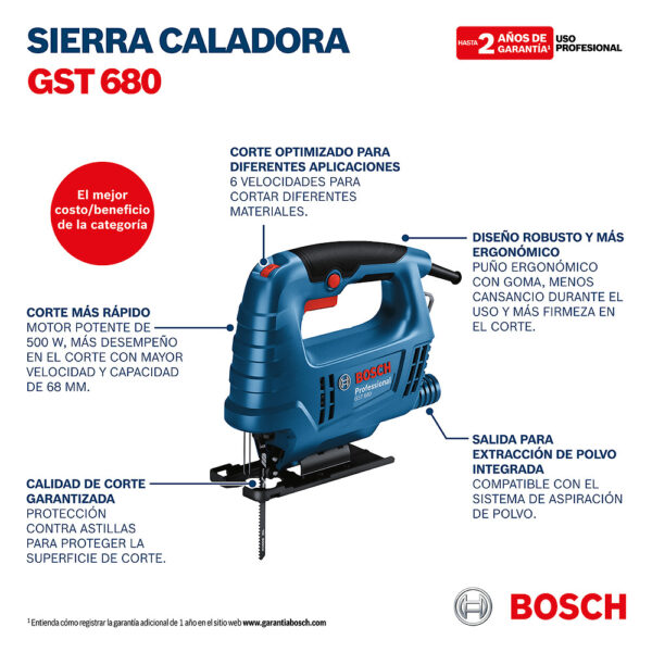 Sierra caladora Bosch GST 680