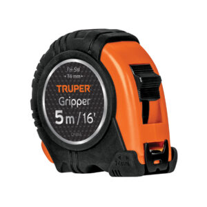 Flexómetro Gripper contra impactos 5 m cinta 19 mm, Truper