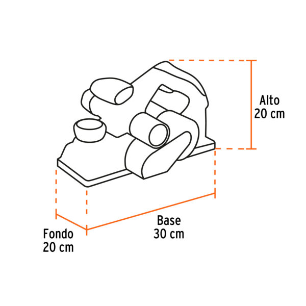 Cepillo electrico TRUPER 4-1/2", 950W, INDUSTRIAL - Imagen 2