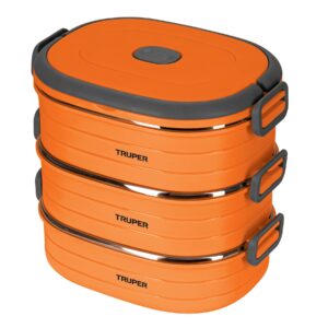 Lonchera térmica con 3 contenedores de acero inoxidable, Truper